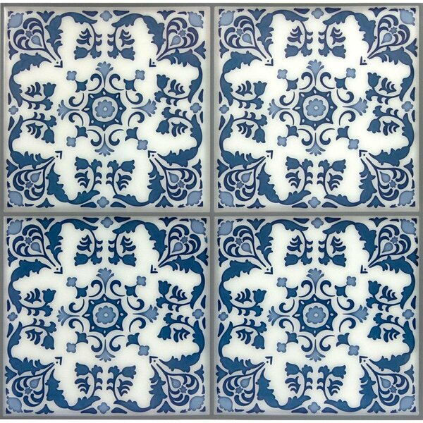 Wall Pops WallPops  Peel & Stick Backsplash Tiles, Aegean NH3888